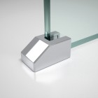 Piedino di fissaggio dal vetro al suolo 18 cm