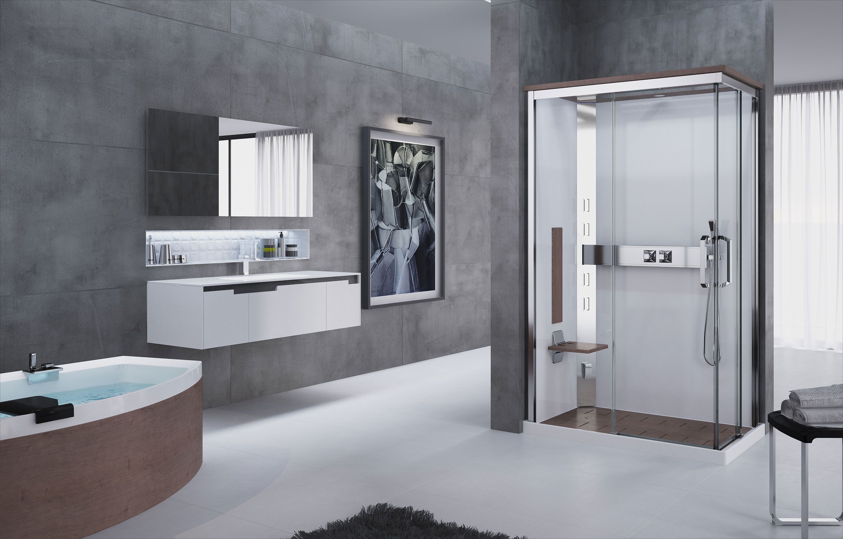 Doccia sauna novellini ~ fatua.net for . Vasca cabinata idromassaggio