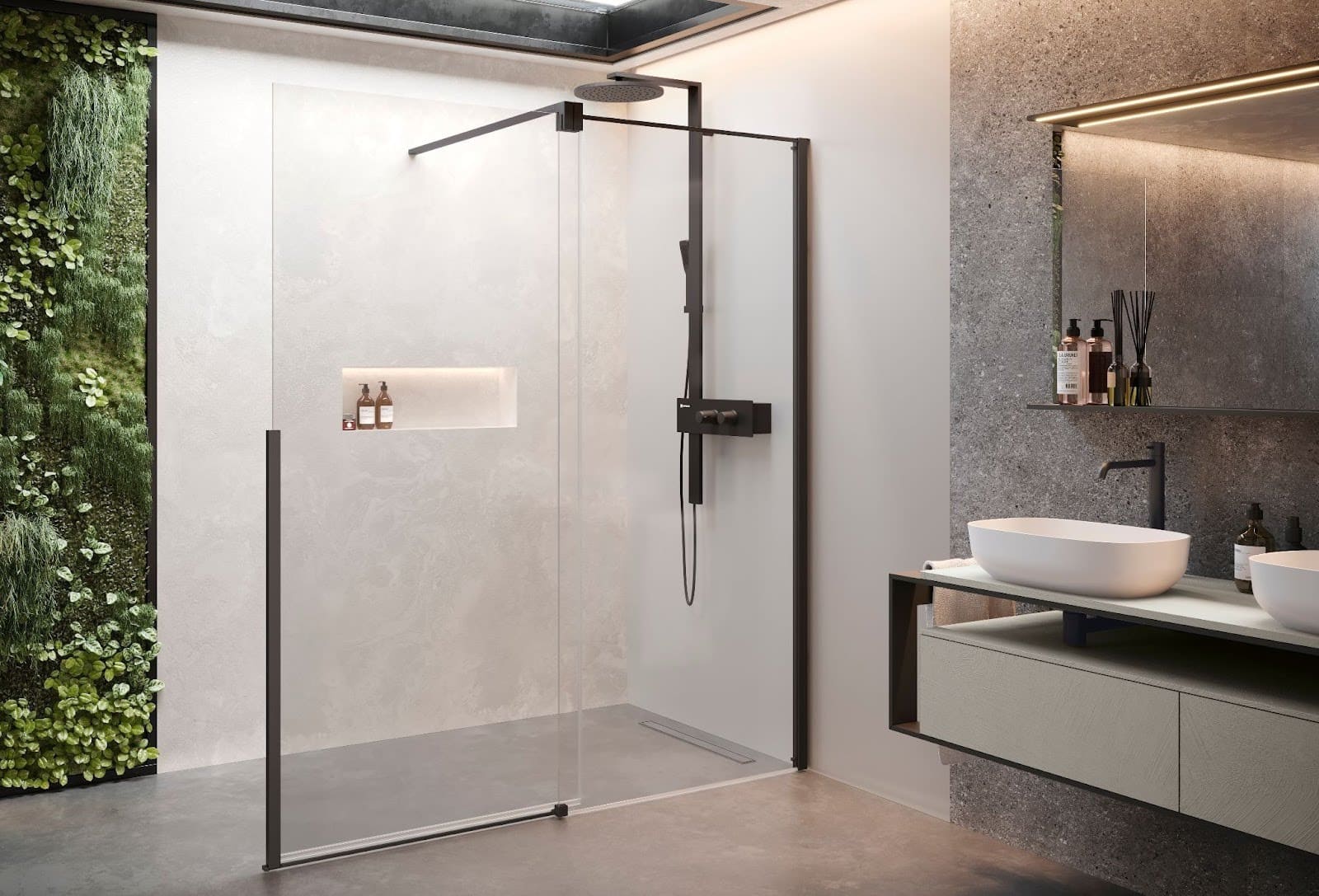 doccia-walk-in-kuadra Doccia walk-in accessibile Kuadra