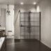 Shower spaces - Kuadra H Frame printed glass